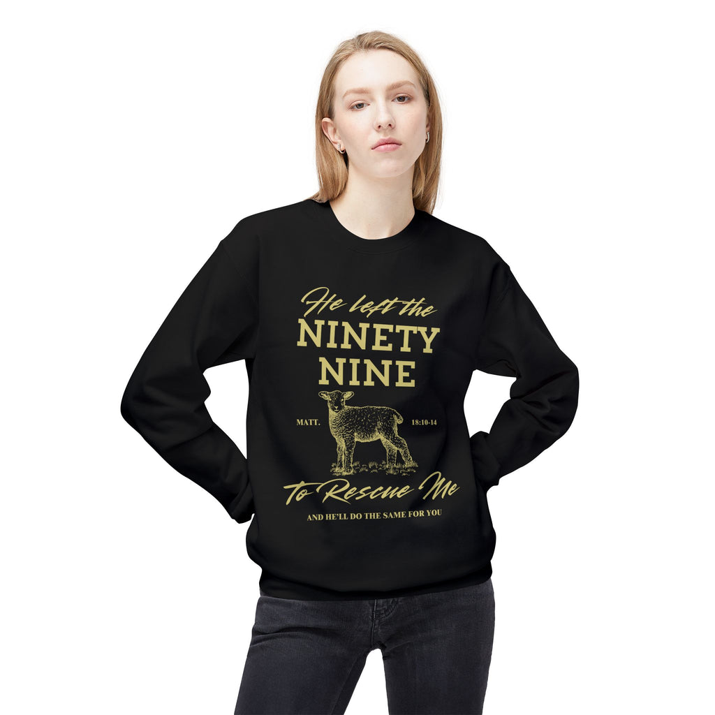 He left the Ninety-Nine To Rescue Me Unisex Softstyle Crew neck Sweatshirt