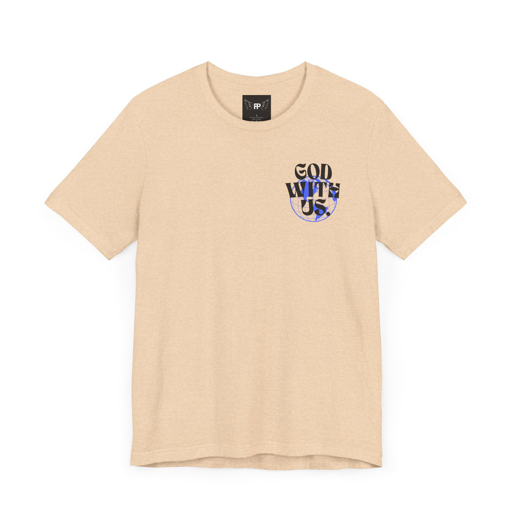 God With Us - Unisex Softstyle Tee  - Vintage Streetwear Graphic T-Shirt