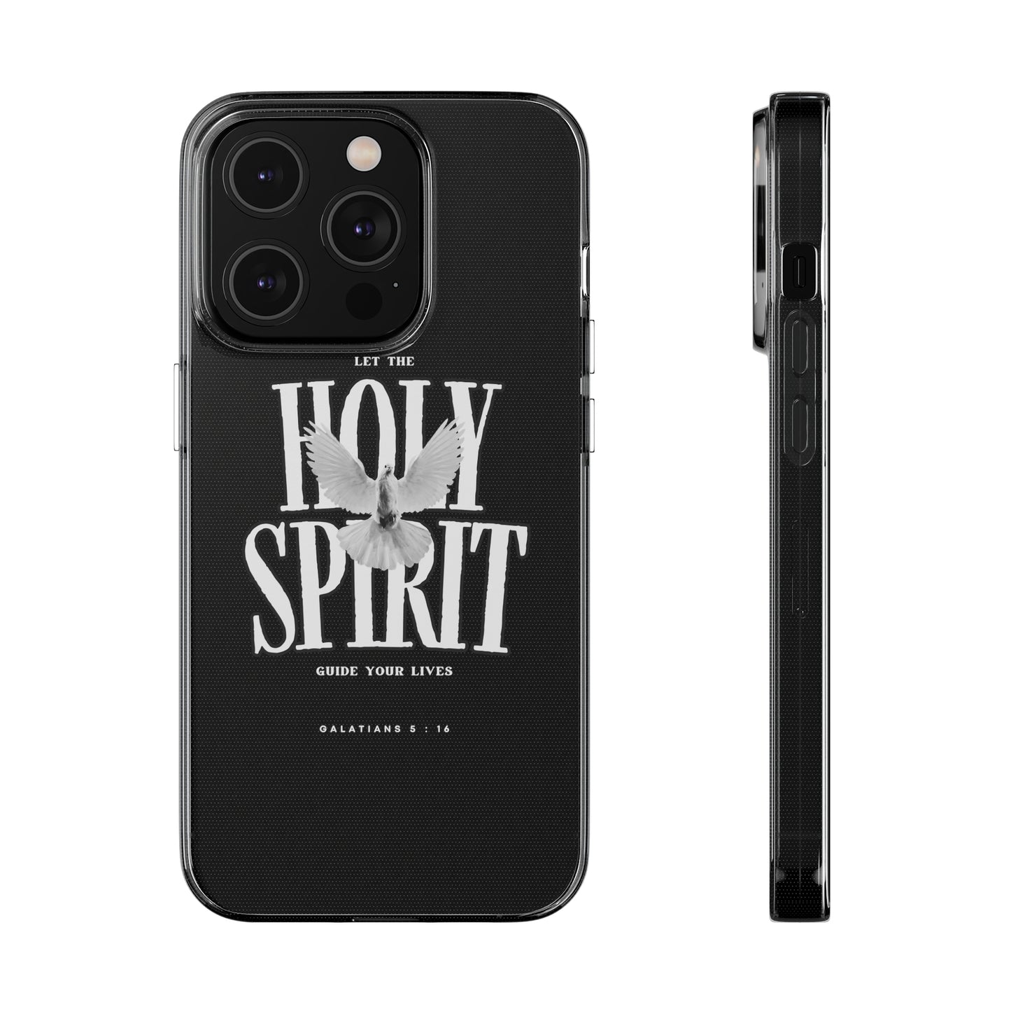 Holy Spirit Dove Clear Phone Case