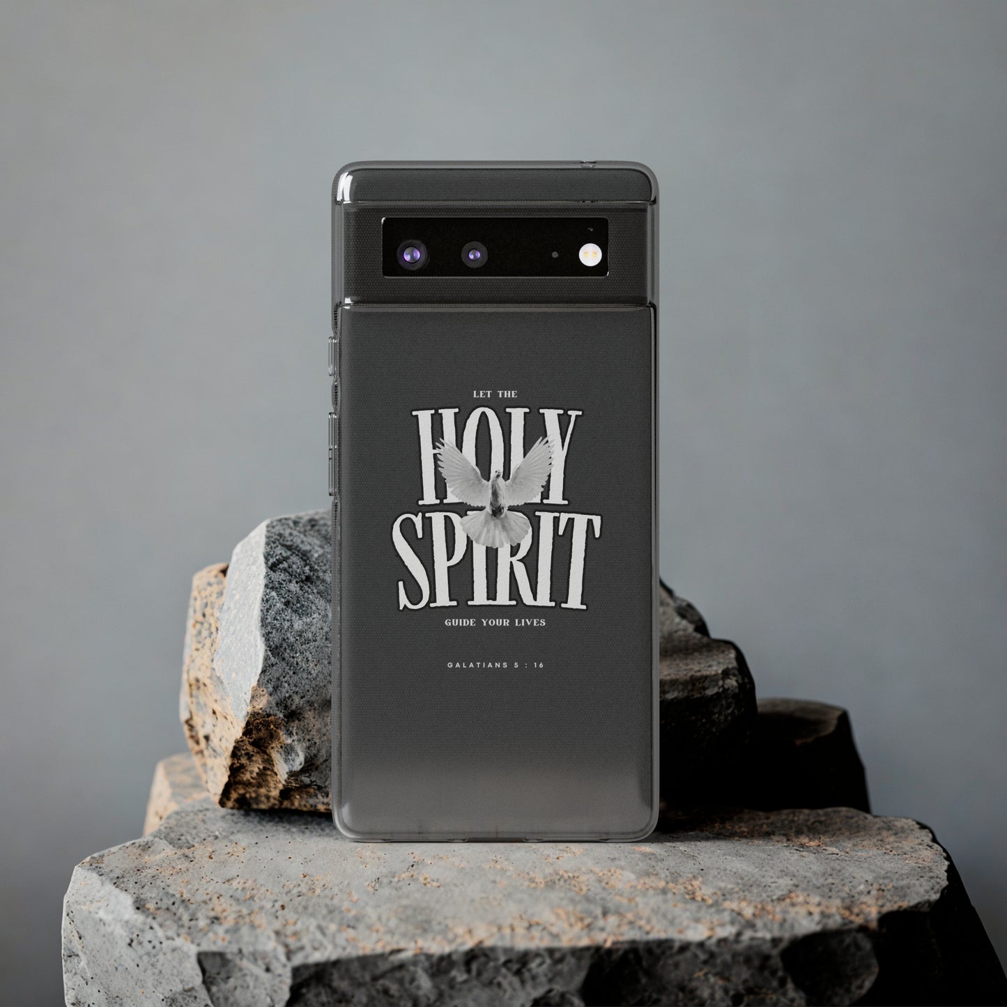 Holy Spirit Dove Clear Phone Case