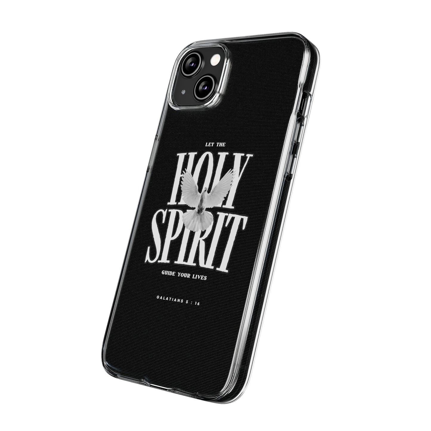 Holy Spirit Dove Clear Phone Case