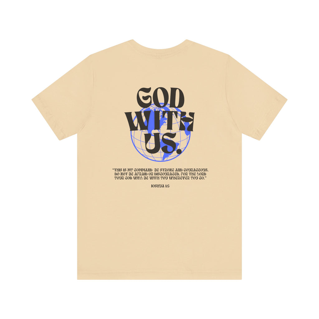 God With Us - Unisex Softstyle Tee  - Vintage Streetwear Graphic T-Shirt