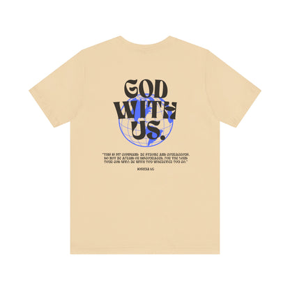 God With Us - Unisex Softstyle Tee  - Vintage Streetwear Graphic T-Shirt