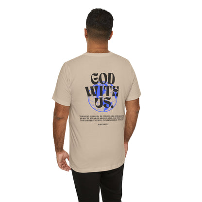 God With Us - Unisex Softstyle Tee  - Vintage Streetwear Graphic T-Shirt