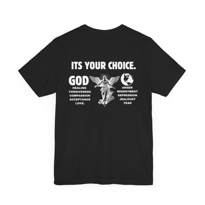 God > World | Choose Love & Healing Unisex tee