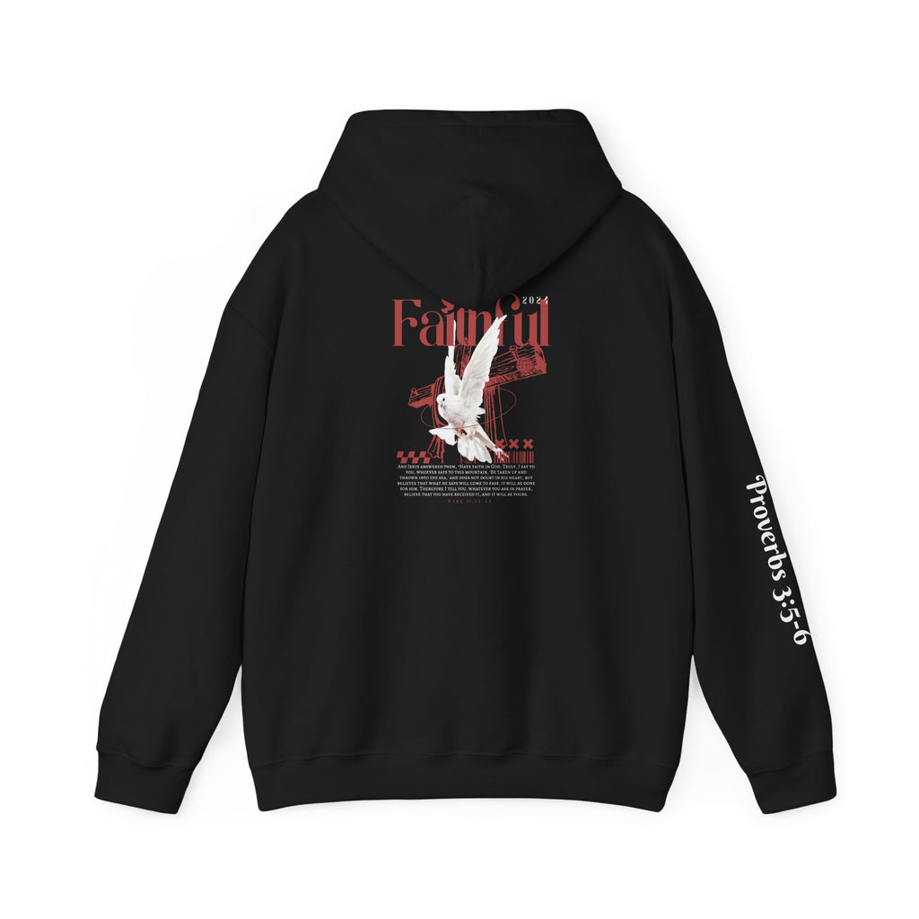 Dove Faithful: Proverbs 3:5-6 On Sleeve Hoodie