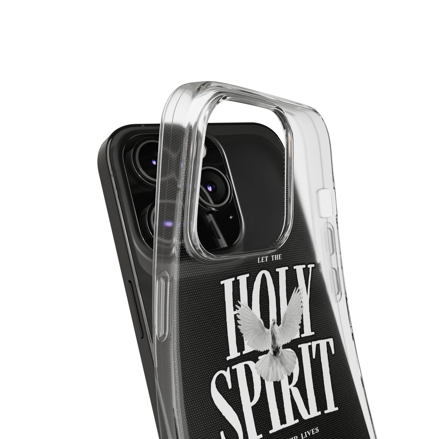 Holy Spirit Dove Clear Phone Case