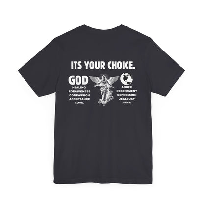 God > World | Choose Love & Healing Unisex tee