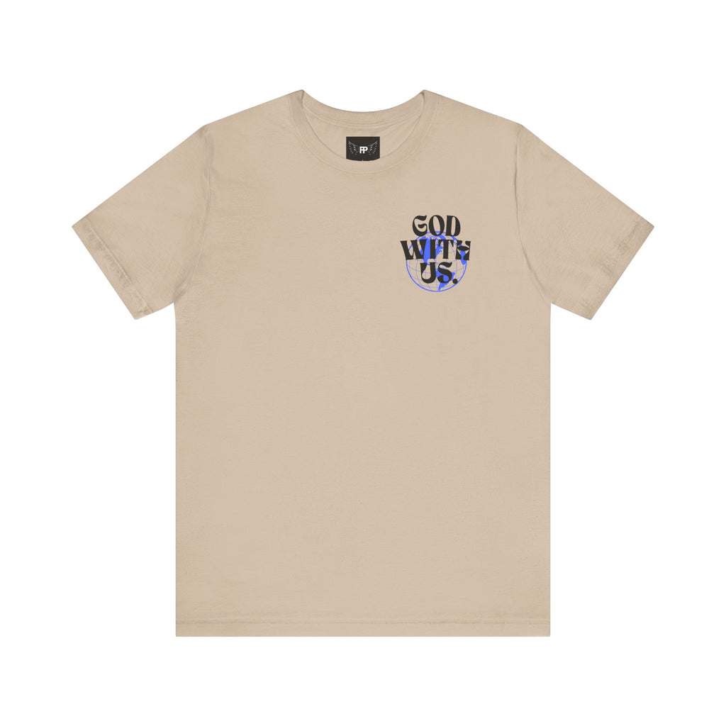 God With Us - Unisex Softstyle Tee  - Vintage Streetwear Graphic T-Shirt