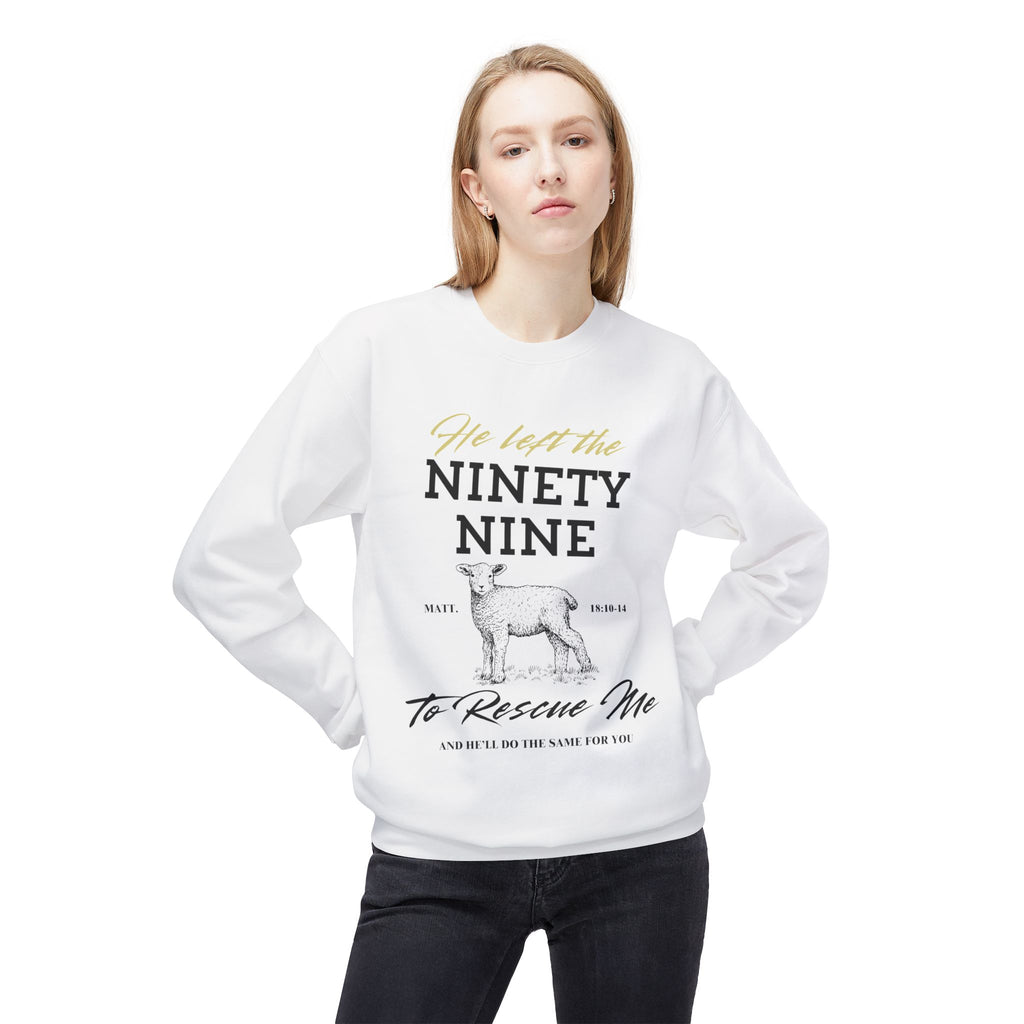 He left the Ninety-Nine To Rescue Me Unisex Softstyle Crew neck Sweatshirt