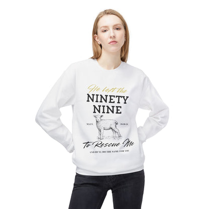 He left the Ninety-Nine To Rescue Me Unisex Softstyle Crew neck Sweatshirt
