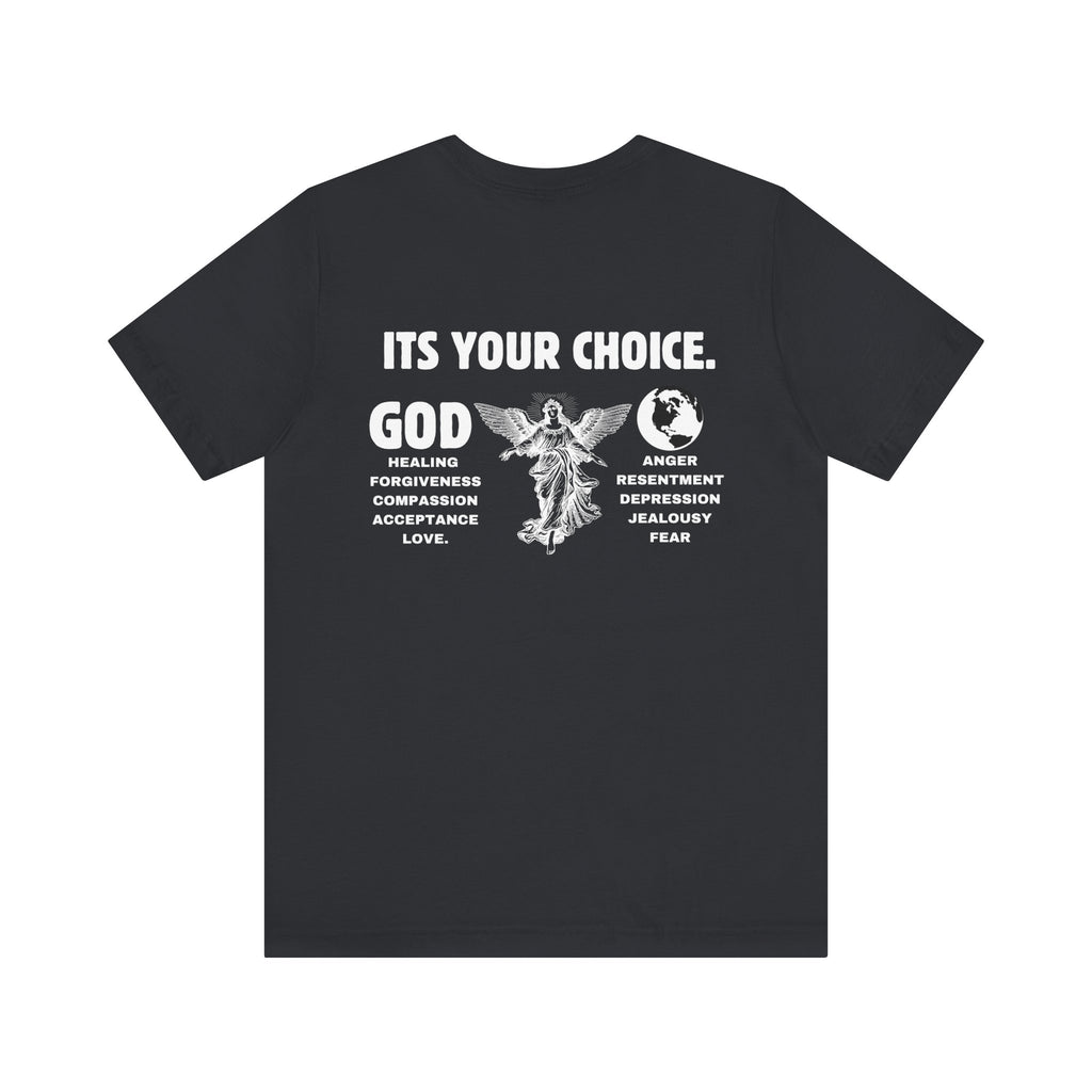God > World | Choose Love & Healing Unisex tee
