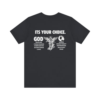 God > World | Choose Love & Healing Unisex tee