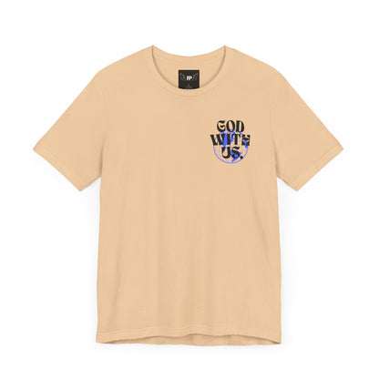 God With Us - Unisex Softstyle Tee  - Vintage Streetwear Graphic T-Shirt