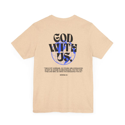 God With Us - Unisex Softstyle Tee  - Vintage Streetwear Graphic T-Shirt