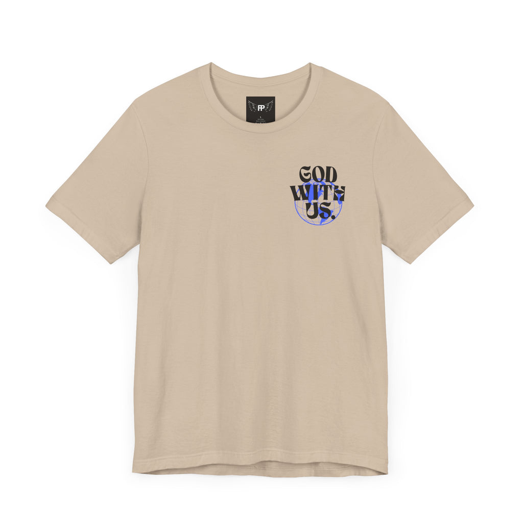 God With Us - Unisex Softstyle Tee  - Vintage Streetwear Graphic T-Shirt