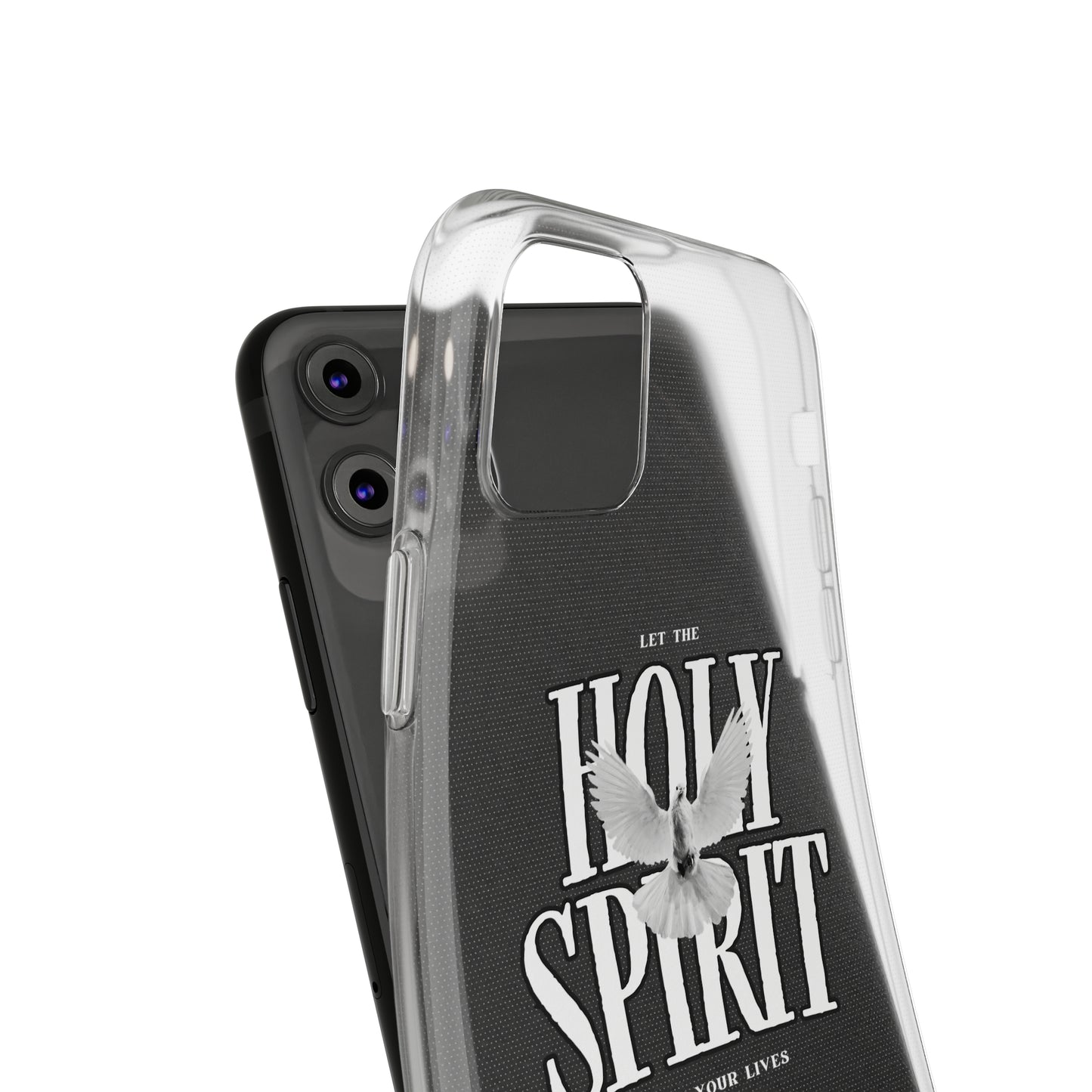 Holy Spirit Dove Clear Phone Case