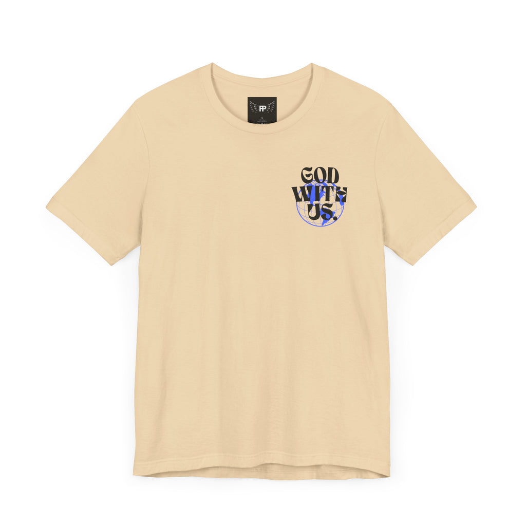 God With Us - Unisex Softstyle Tee  - Vintage Streetwear Graphic T-Shirt