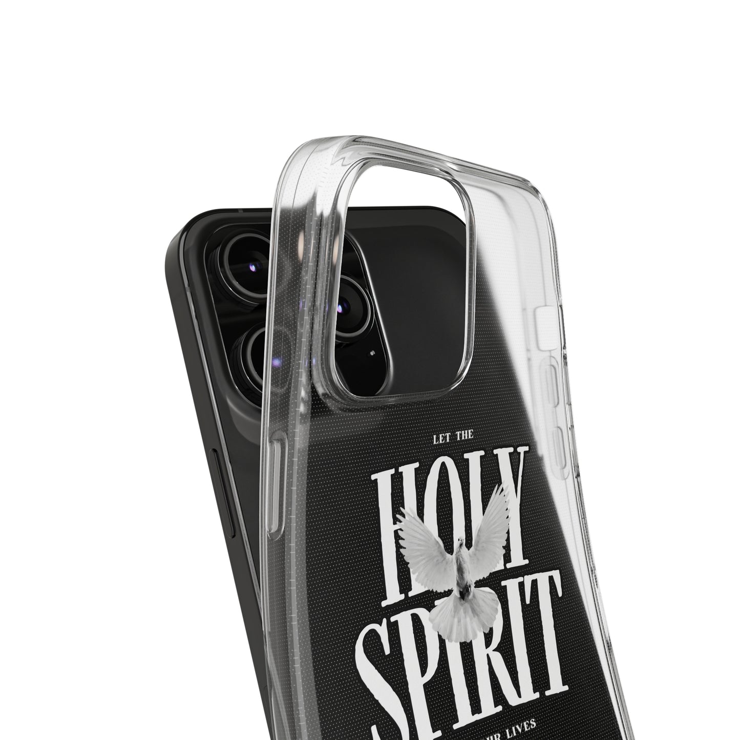 Holy Spirit Dove Clear Phone Case