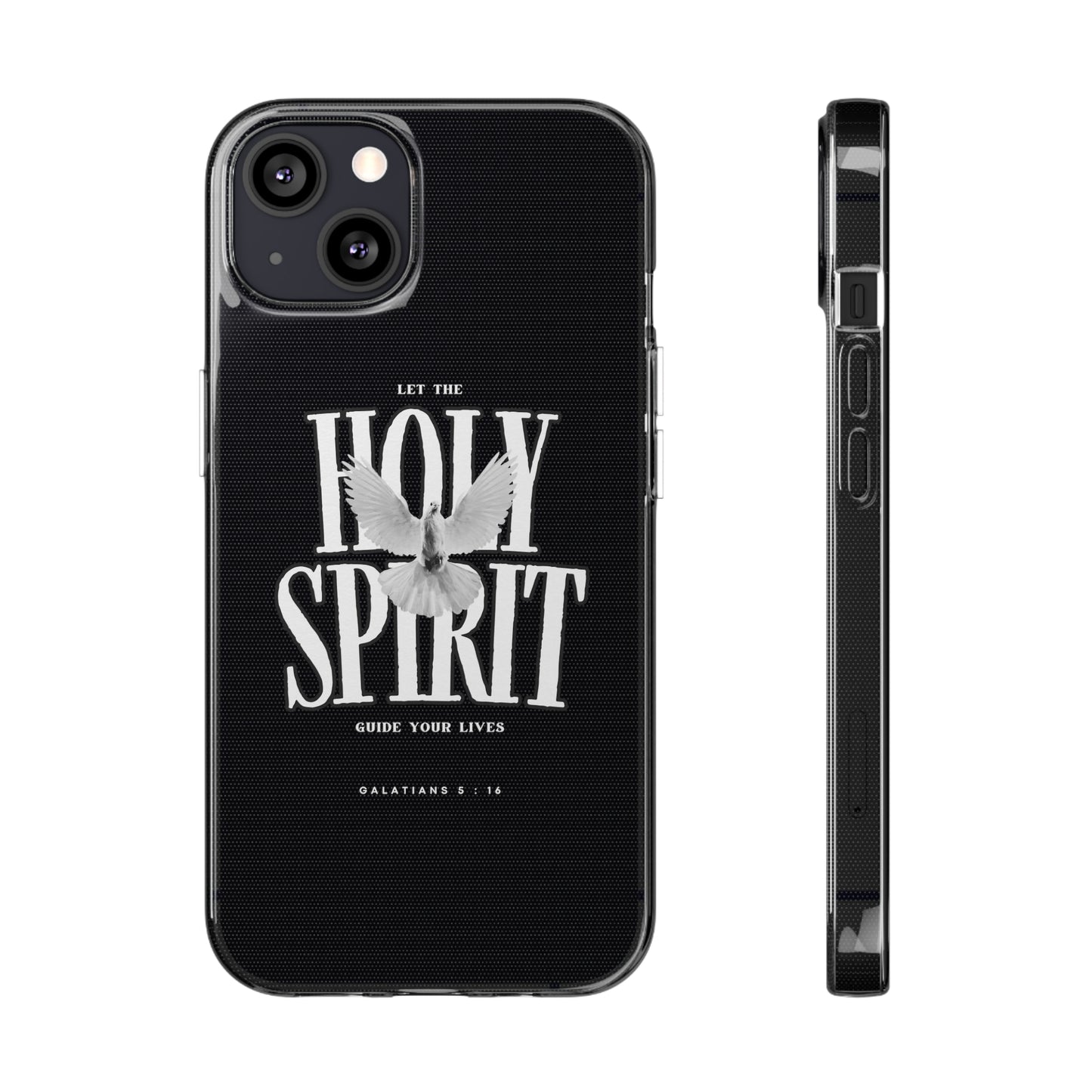 Holy Spirit Dove Clear Phone Case