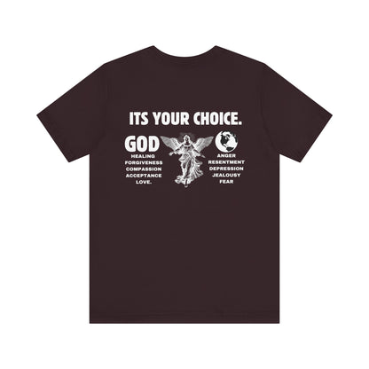 God > World | Choose Love & Healing Unisex tee