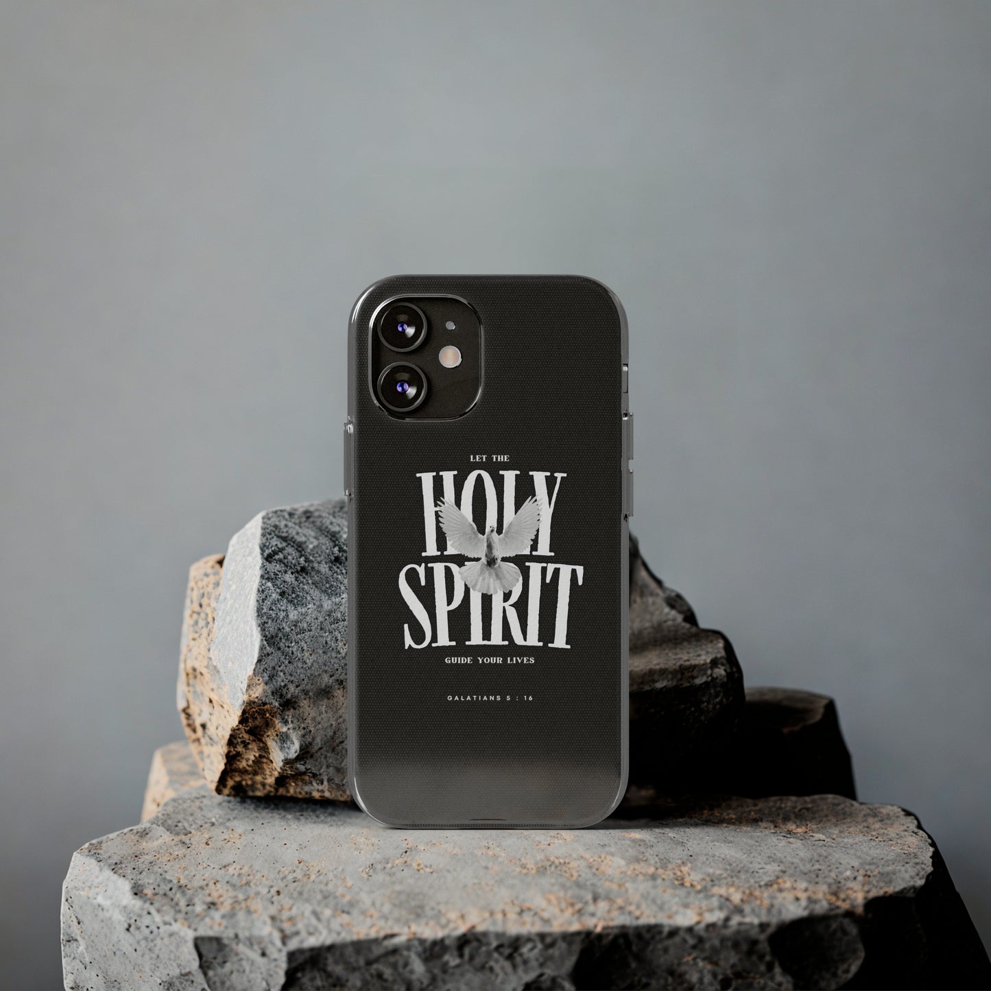 Holy Spirit Dove Clear Phone Case