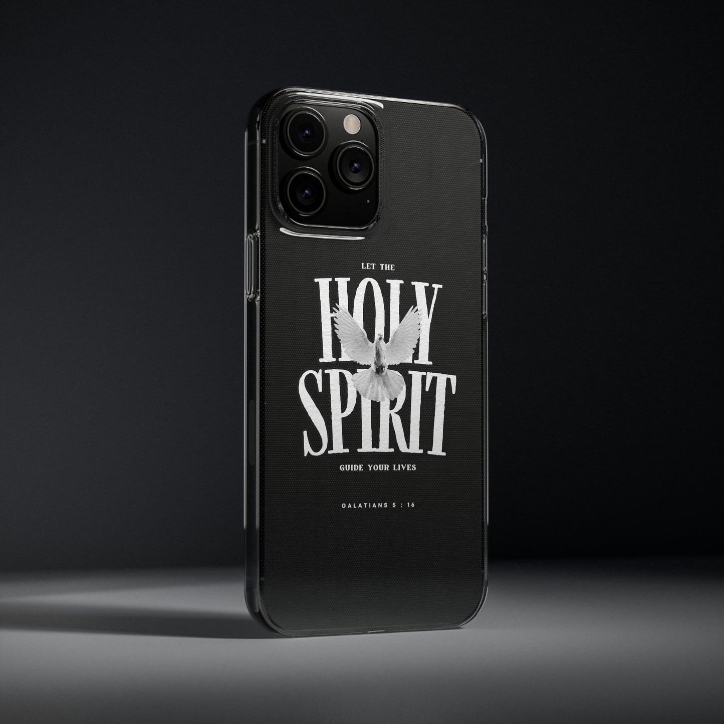 Holy Spirit Dove Clear Phone Case