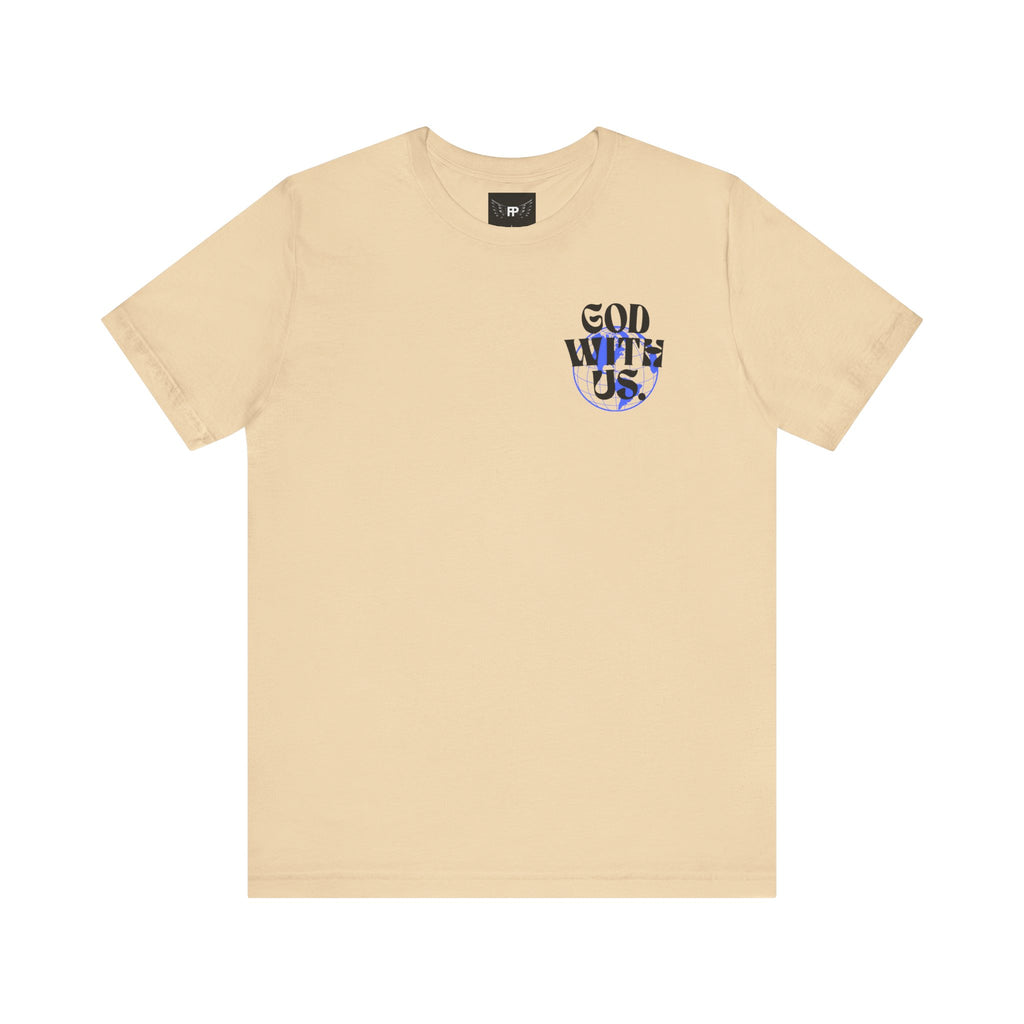 God With Us - Unisex Softstyle Tee  - Vintage Streetwear Graphic T-Shirt