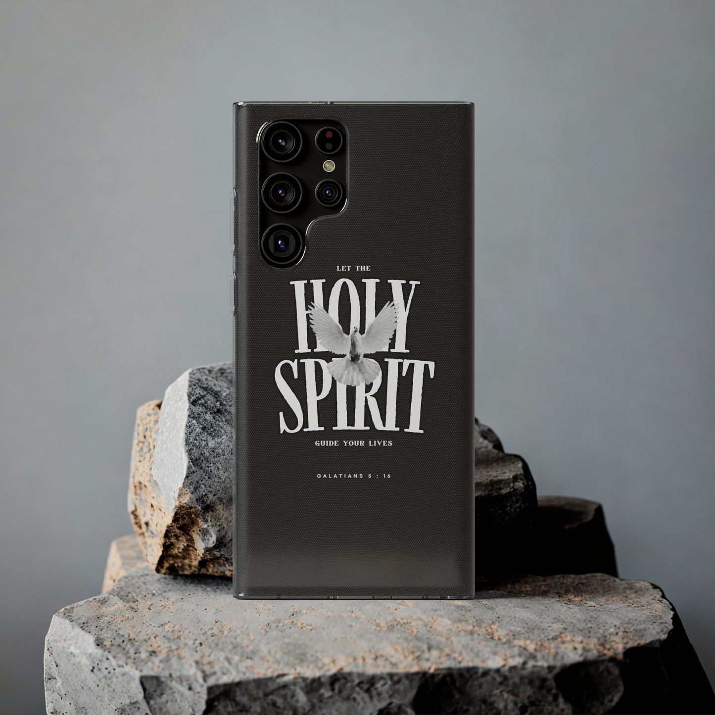 Holy Spirit Dove Clear Phone Case