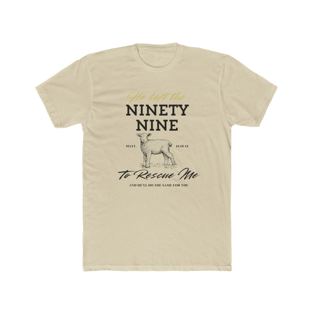 He Left the 99 To Rescue One - Cotton T-Shirt