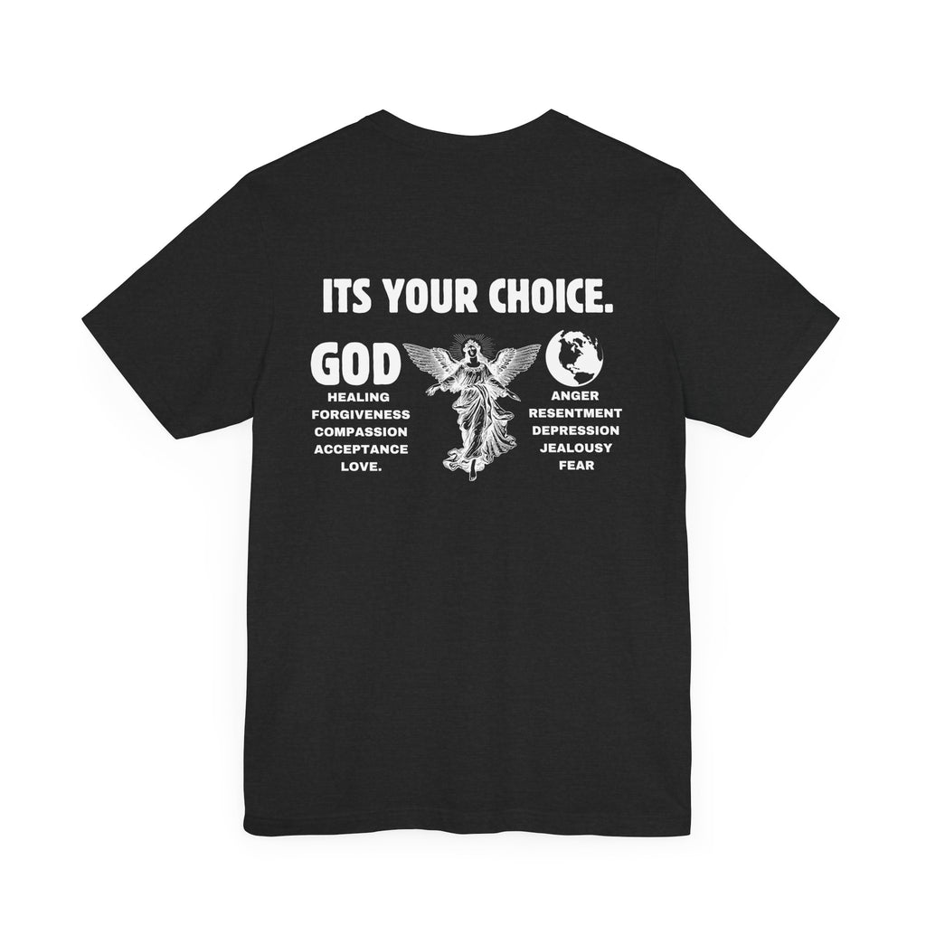 God > World | Choose Love & Healing Unisex tee