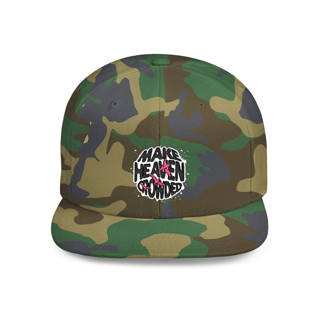 Make Heaven Crowded Flat Bill Hat