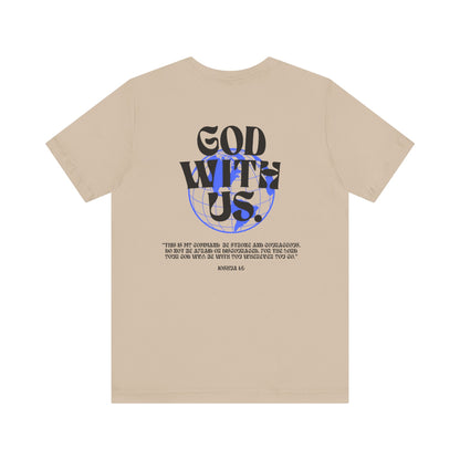 God With Us - Unisex Softstyle Tee  - Vintage Streetwear Graphic T-Shirt