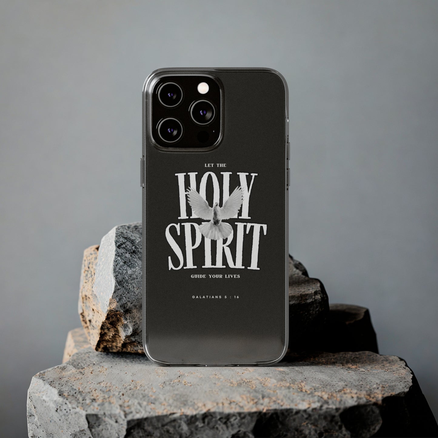 Holy Spirit Dove Clear Phone Case