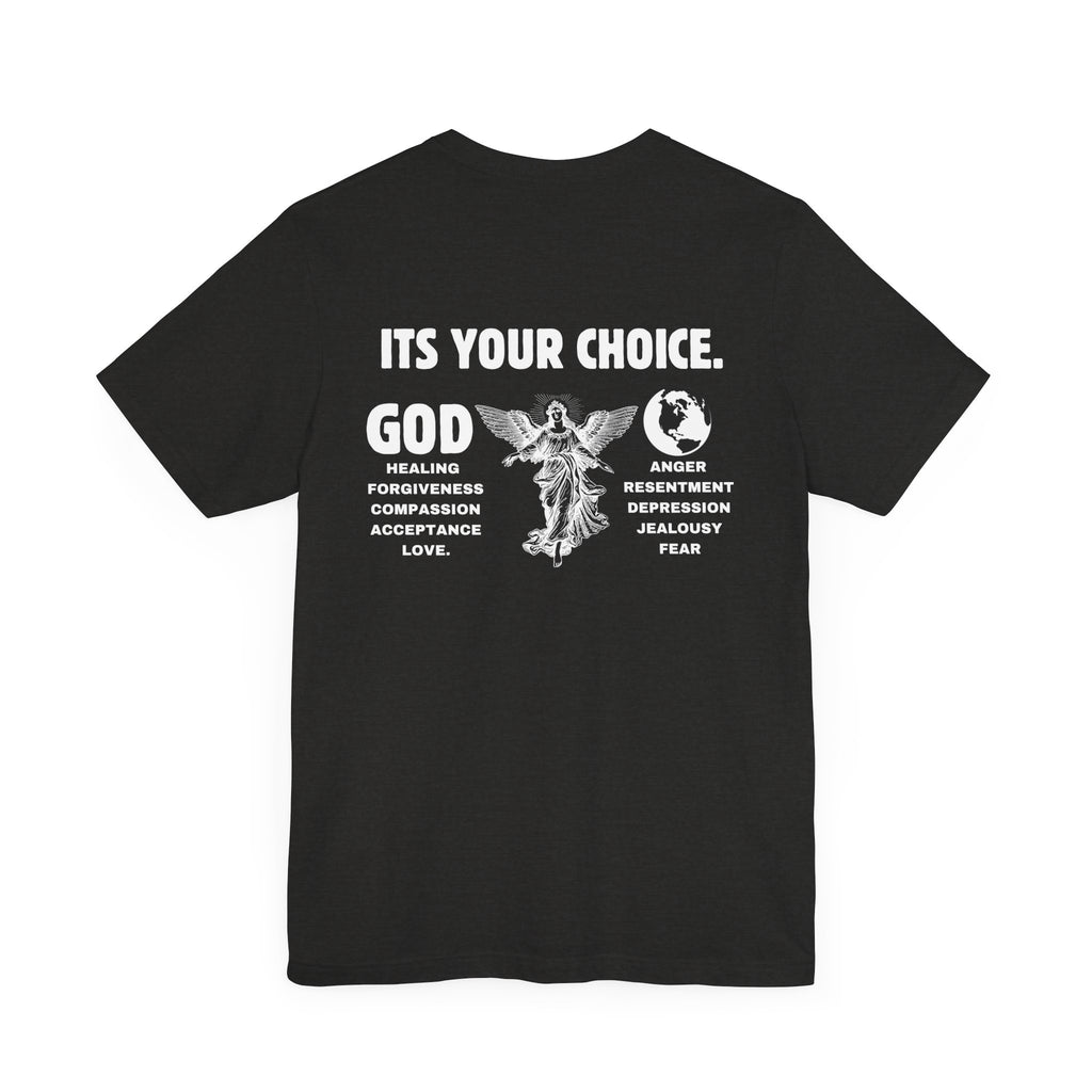 God > World | Choose Love & Healing Unisex tee