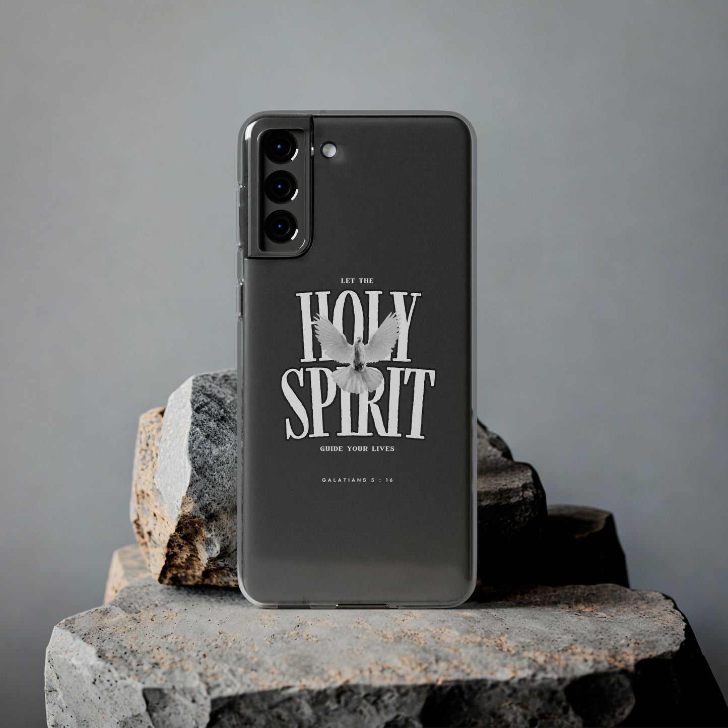 Holy Spirit Dove Clear Phone Case