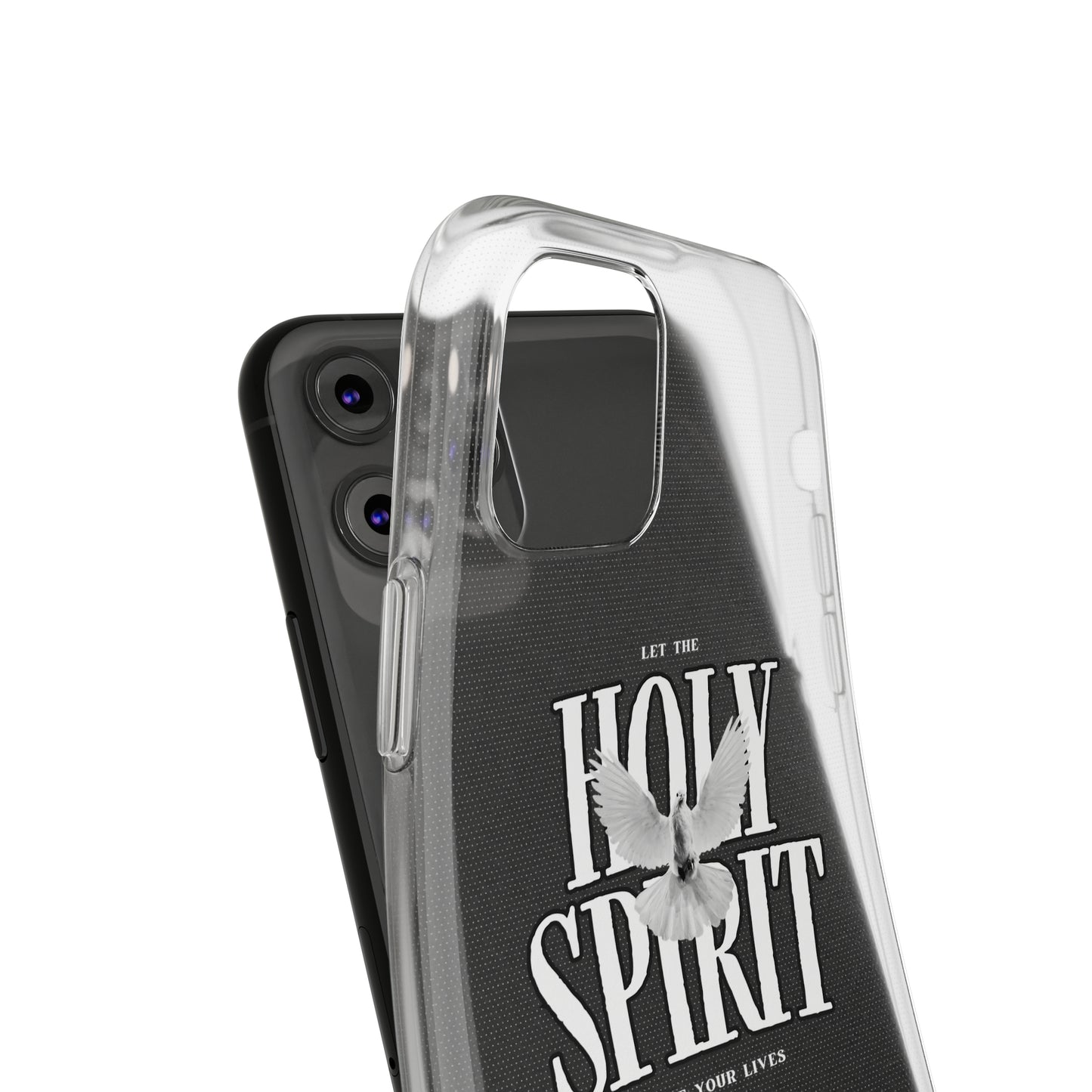 Holy Spirit Dove Clear Phone Case