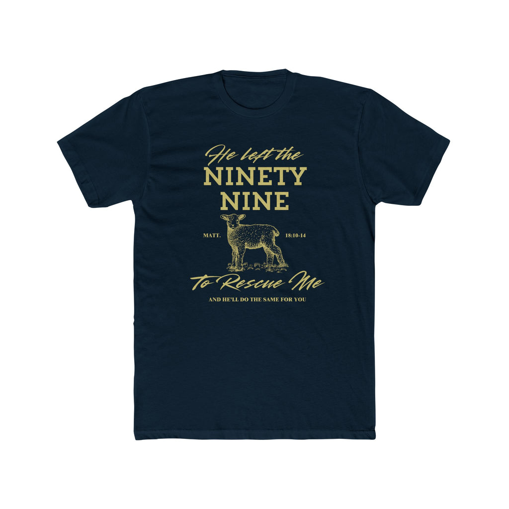 He Left the 99 To Rescue One - Cotton T-Shirt