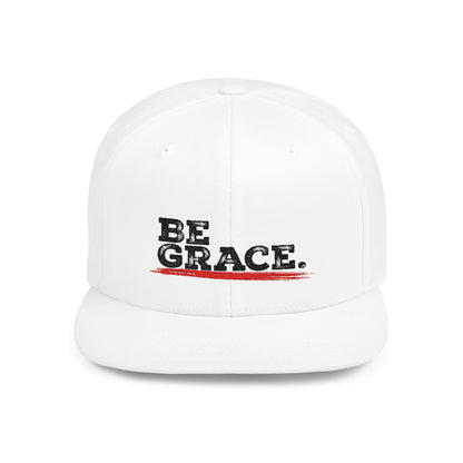 Be Grace Embroidered Flat Bill Hat