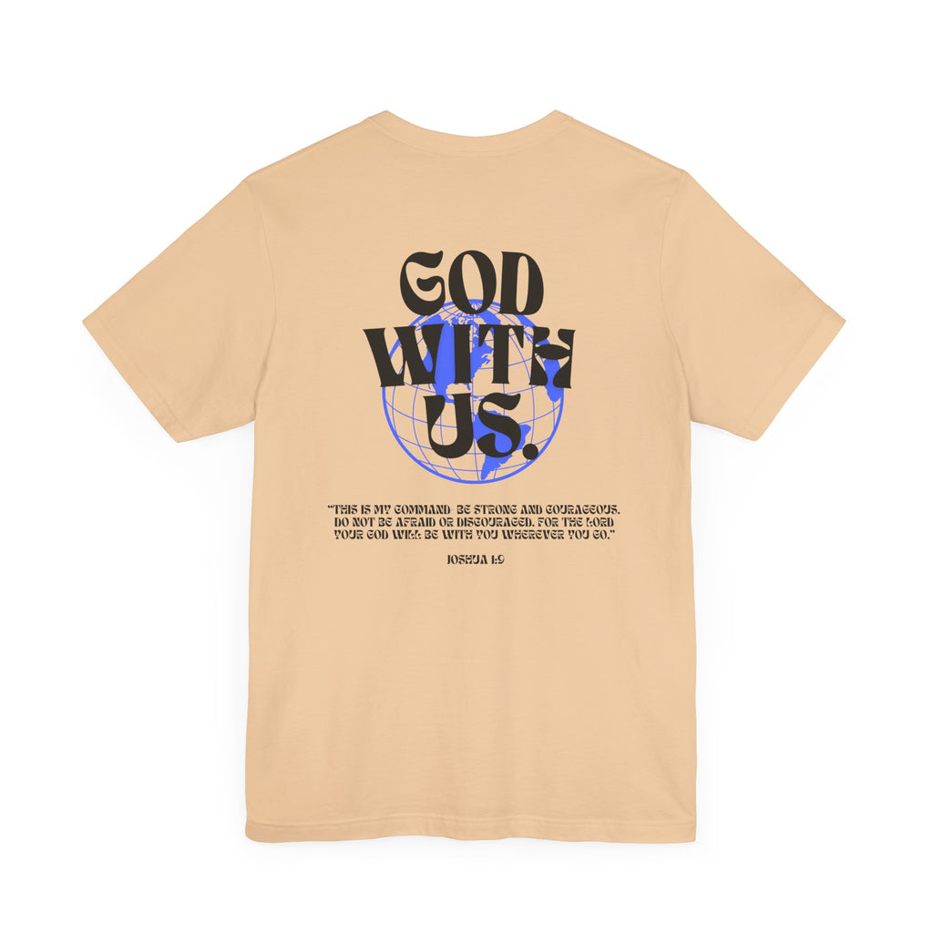 God With Us - Unisex Softstyle Tee  - Vintage Streetwear Graphic T-Shirt