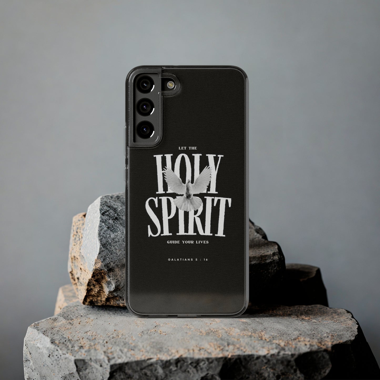 Holy Spirit Dove Clear Phone Case