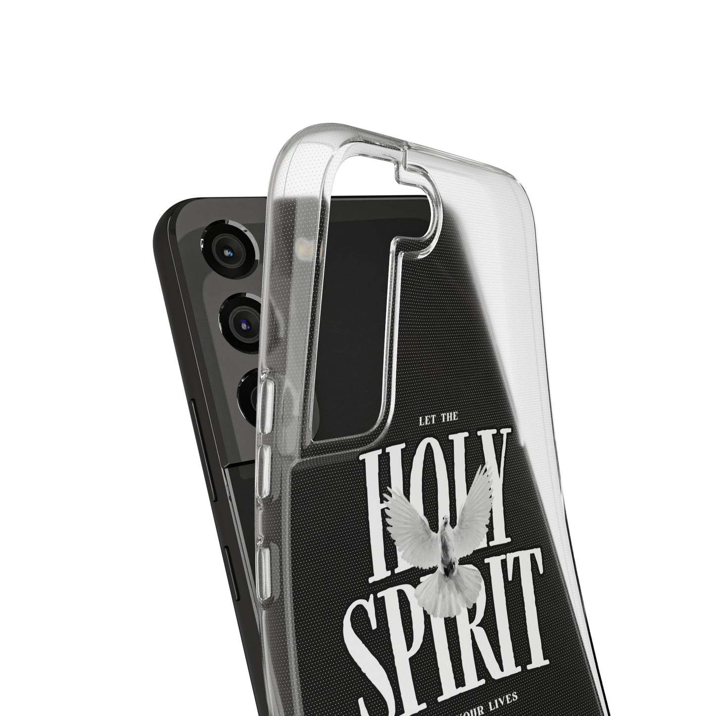 Holy Spirit Dove Clear Phone Case