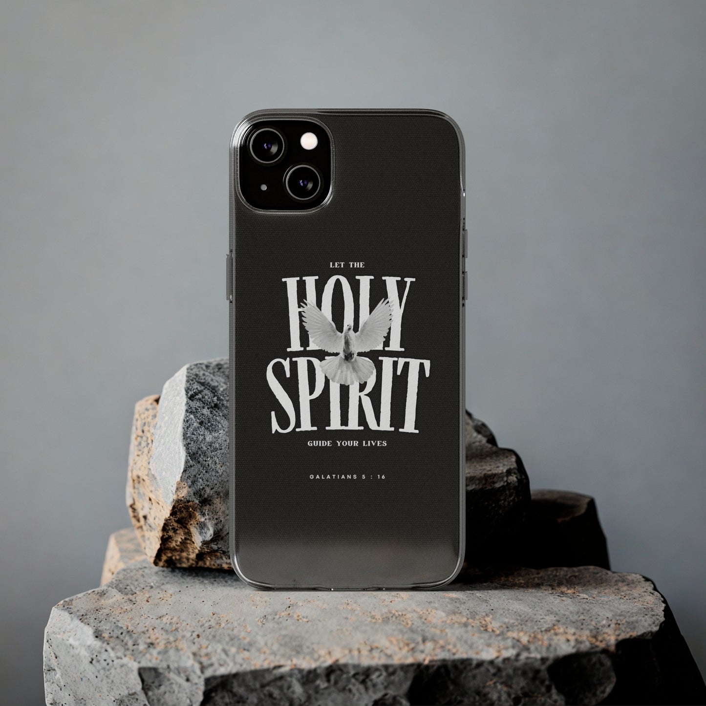 Holy Spirit Dove Clear Phone Case