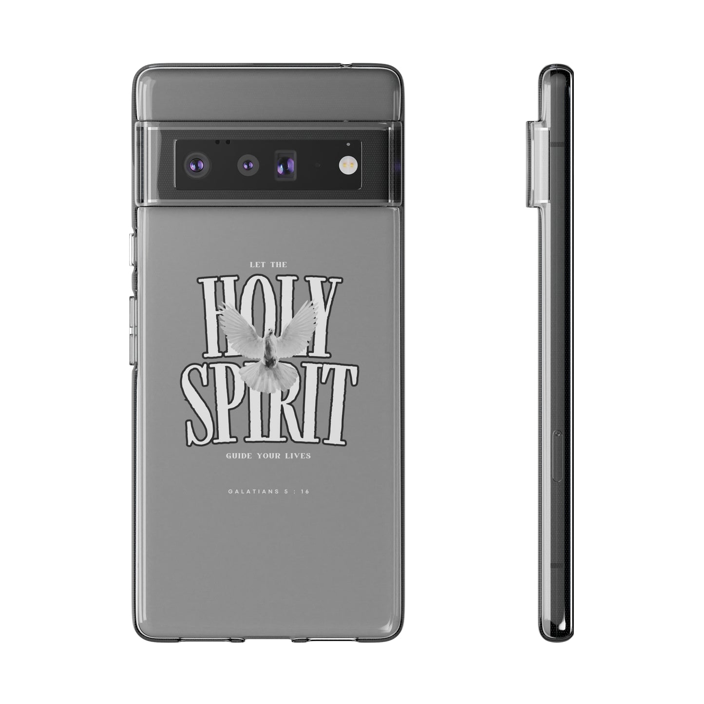 Holy Spirit Dove Clear Phone Case