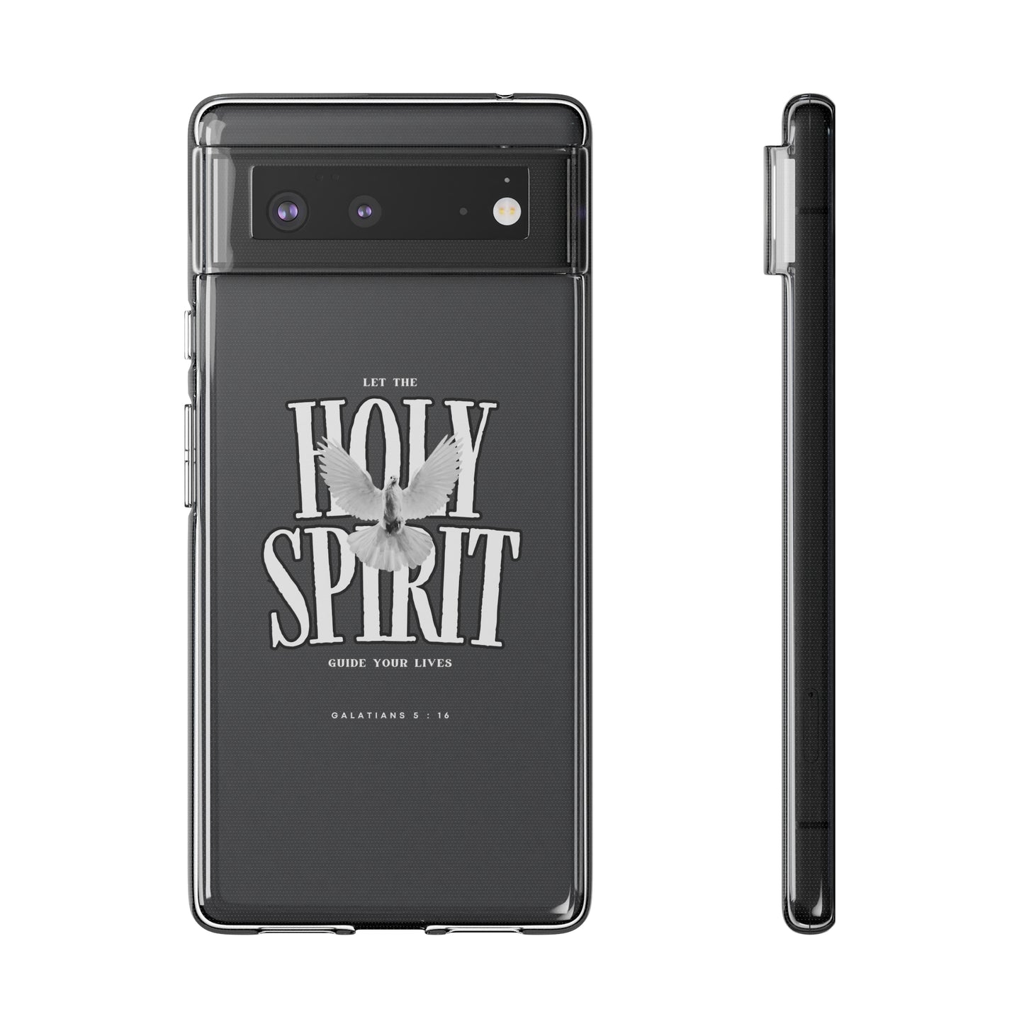 Holy Spirit Dove Clear Phone Case