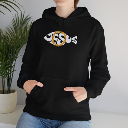 Jesus Fish Unisex Softstyle Hoodie