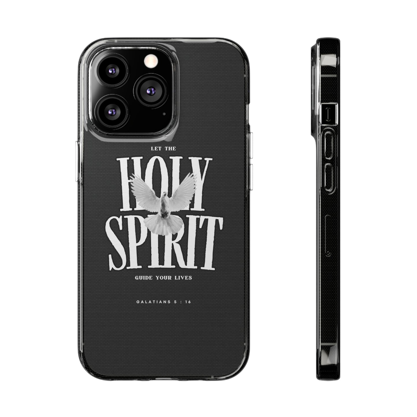 Holy Spirit Dove Clear Phone Case