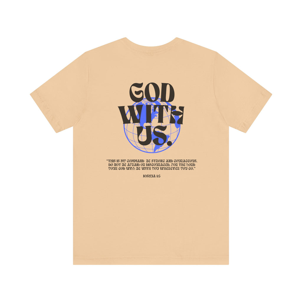God With Us - Unisex Softstyle Tee  - Vintage Streetwear Graphic T-Shirt