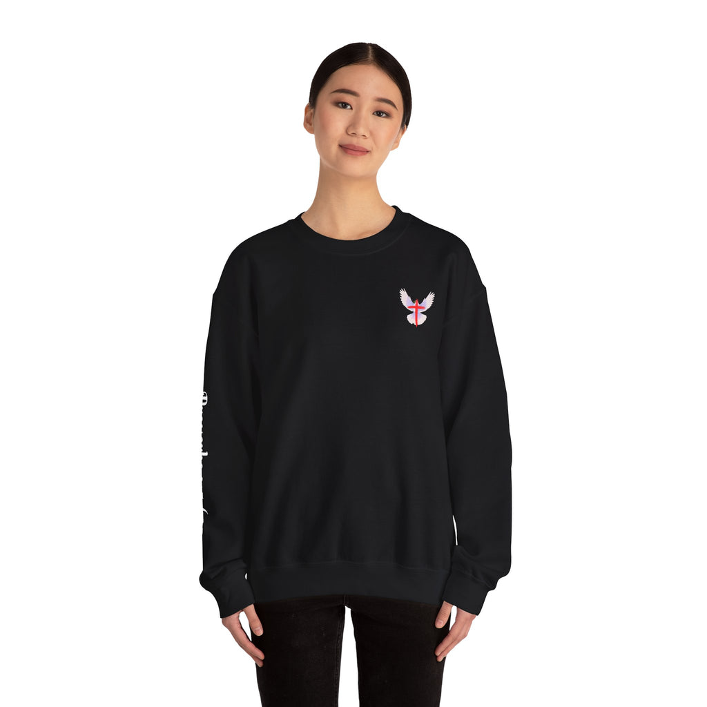 Dove Faithful: Proverbs 3:5-6 On Sleeve Sweatshirt
