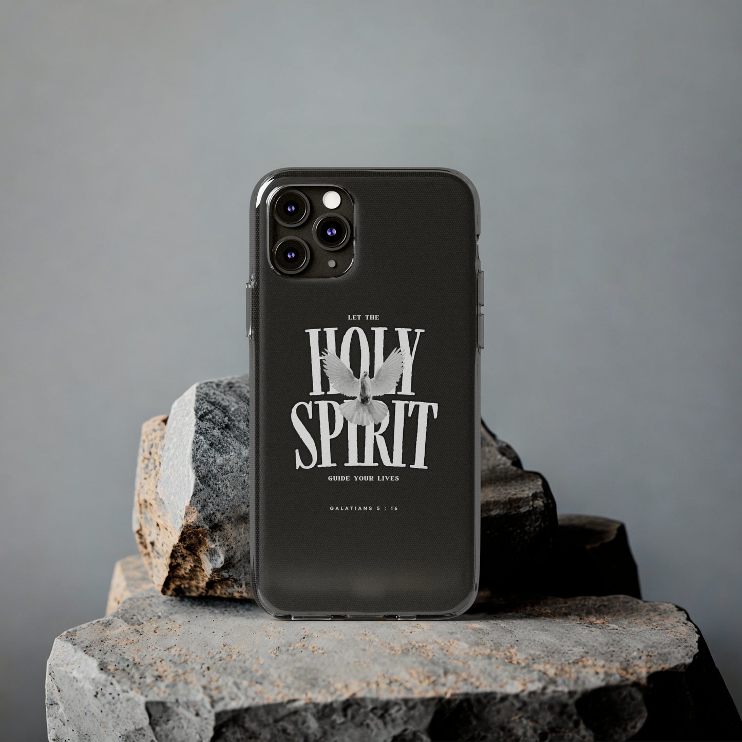 Holy Spirit Dove Clear Phone Case